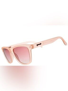 goodr Don't Make Me Blush OG Rectangle Sunglasses - Light Pink